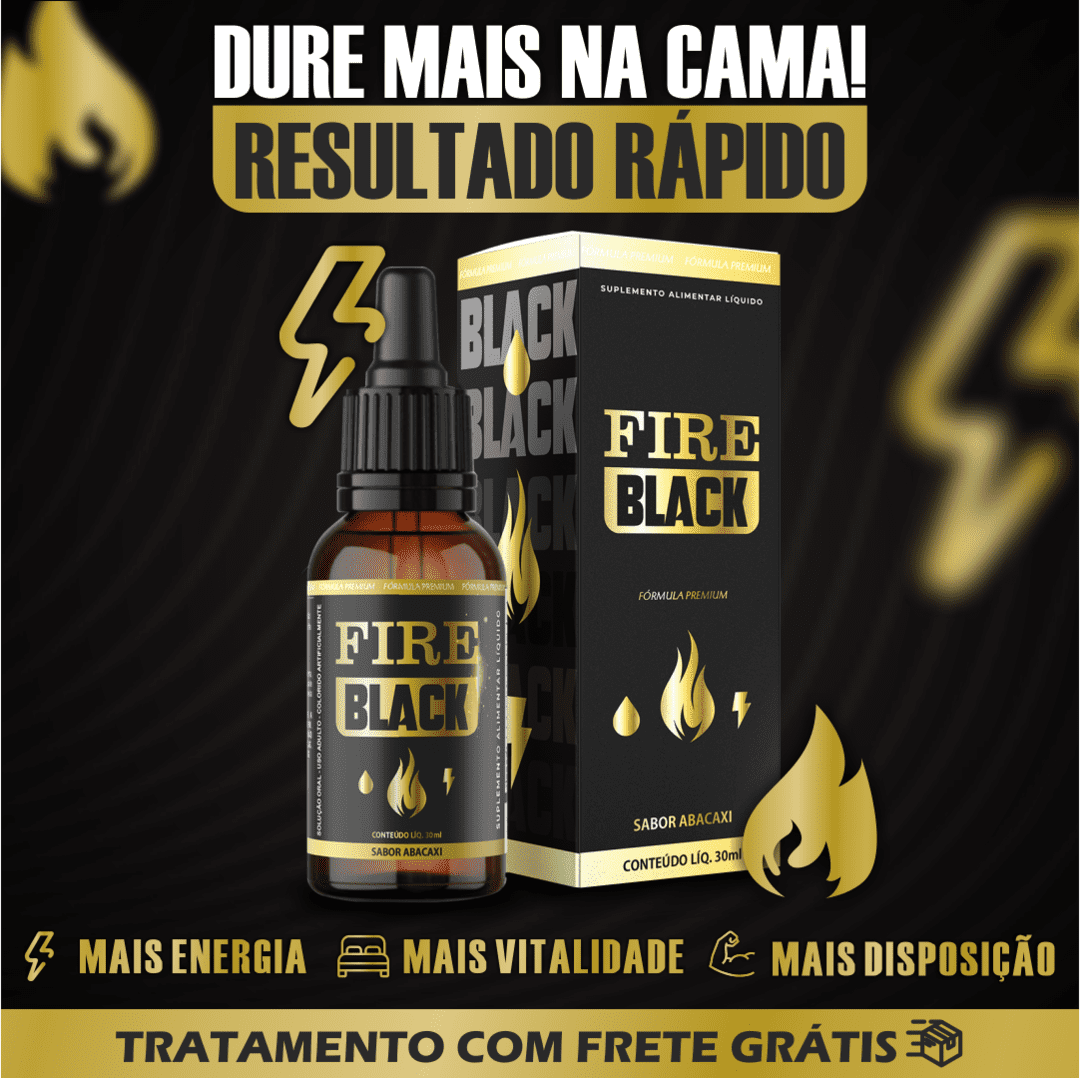 Fire Black Estimulante Natural Para Homens